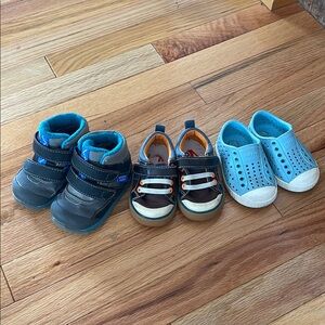 See Kai Run Blue and Brown Sneakers for Everyday Comfort